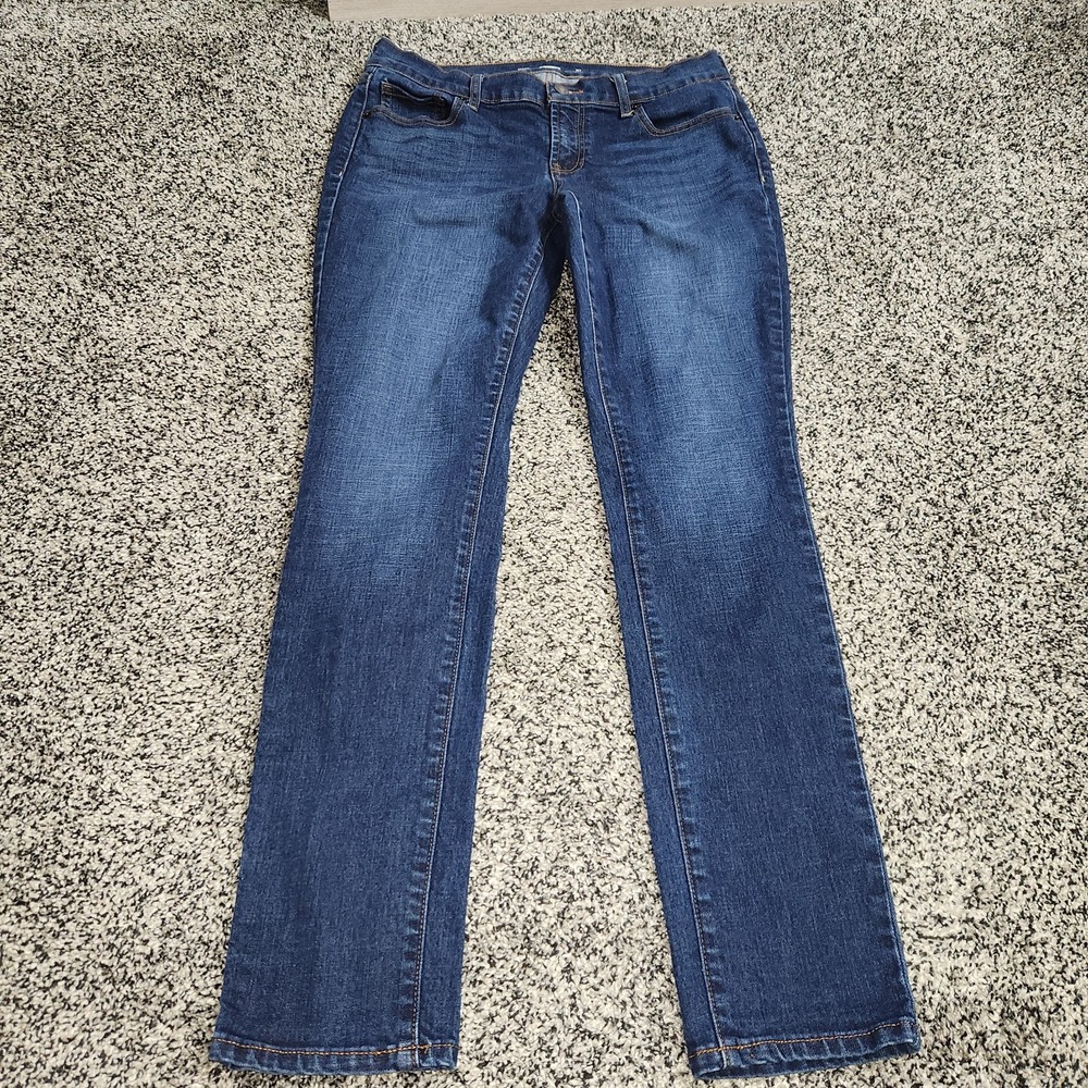 Old Navy Ankle Skinny Jeans Women's Size 10 Darkwash Stretch 8" Rise 30" Inseam